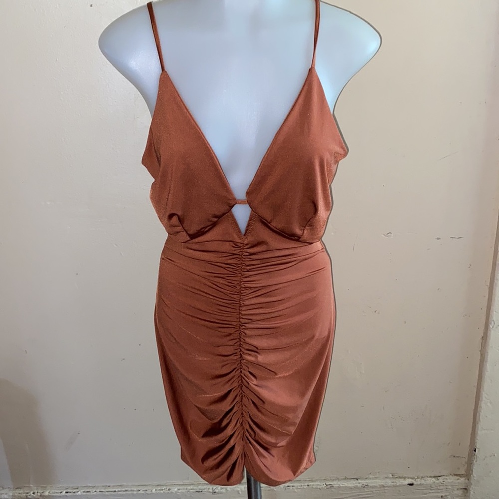 NWT Satin Mini Dress - Large